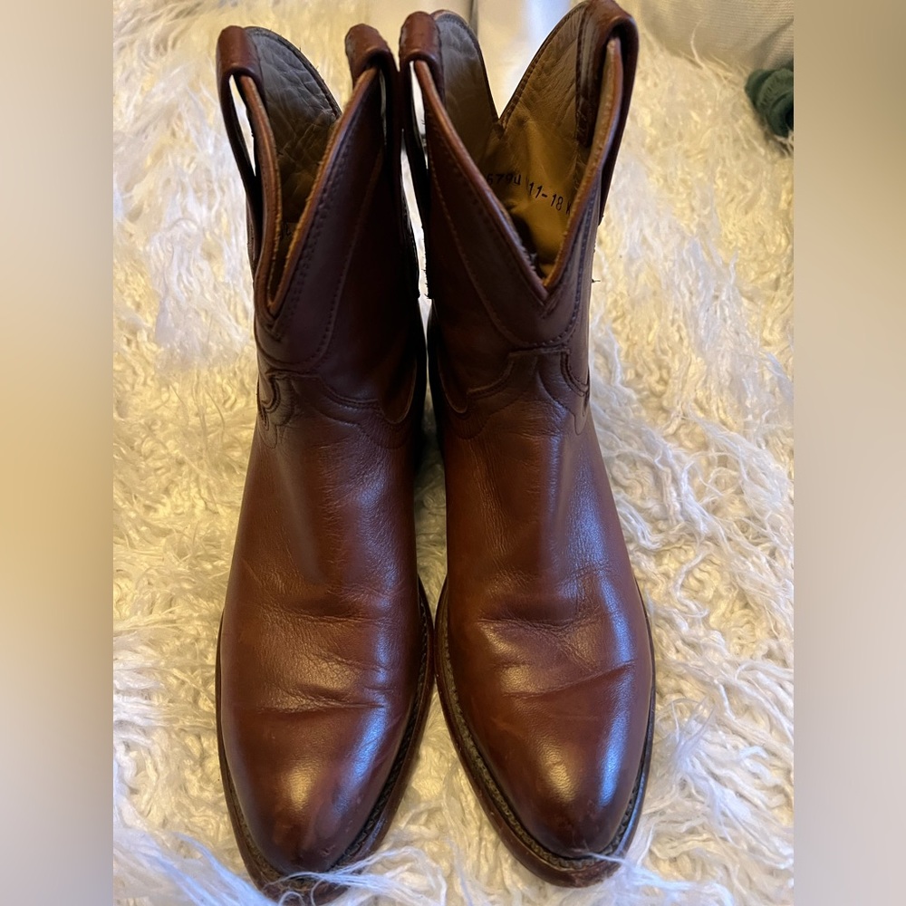 Tecovas Cognac ankle boots